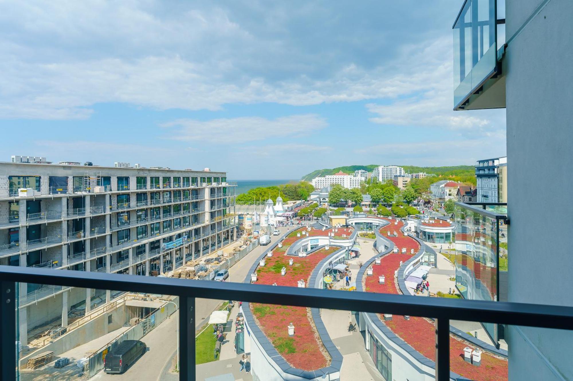 Aquamarina Prima Deluxe Studios With Sea View By Noclegi Renters 米兹多洛杰 外观 照片