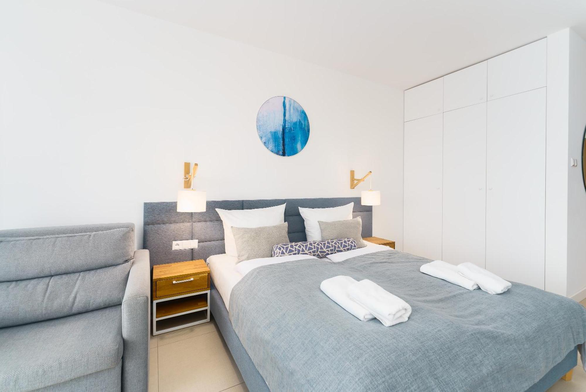Aquamarina Prima Deluxe Studios With Sea View By Noclegi Renters 米兹多洛杰 外观 照片